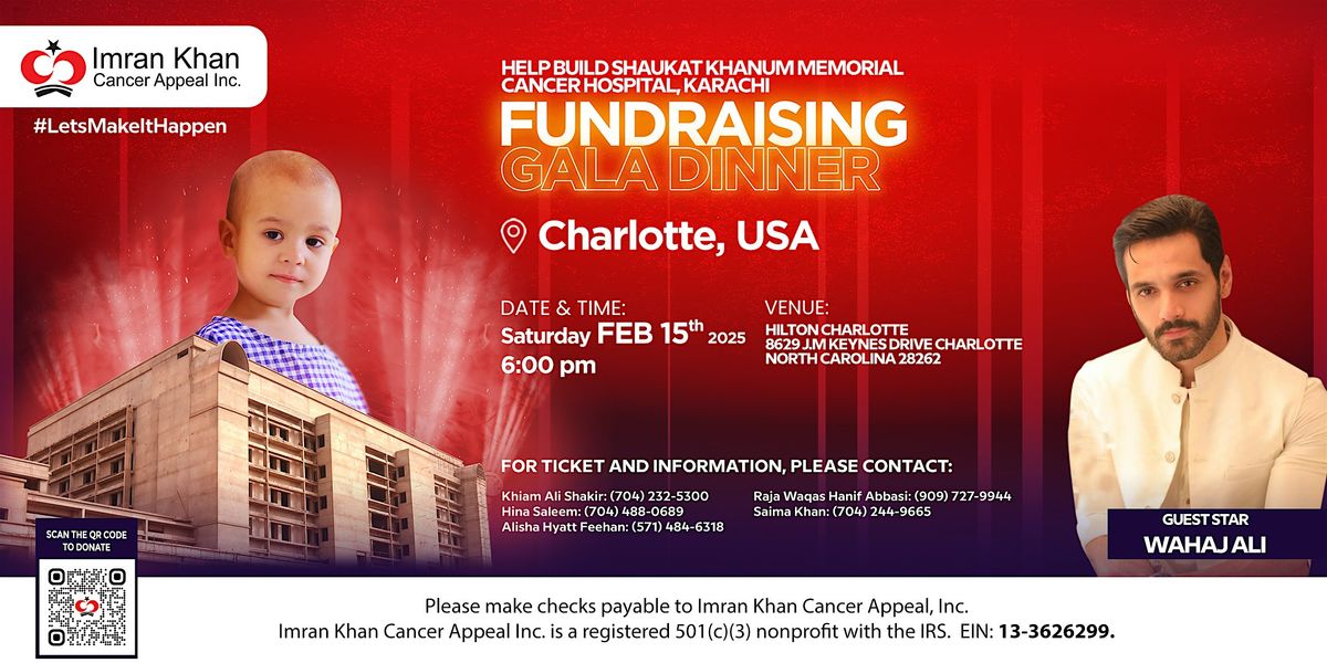 Shaukat Khanum Fundraising Gala Dinner in Charlotte, USA