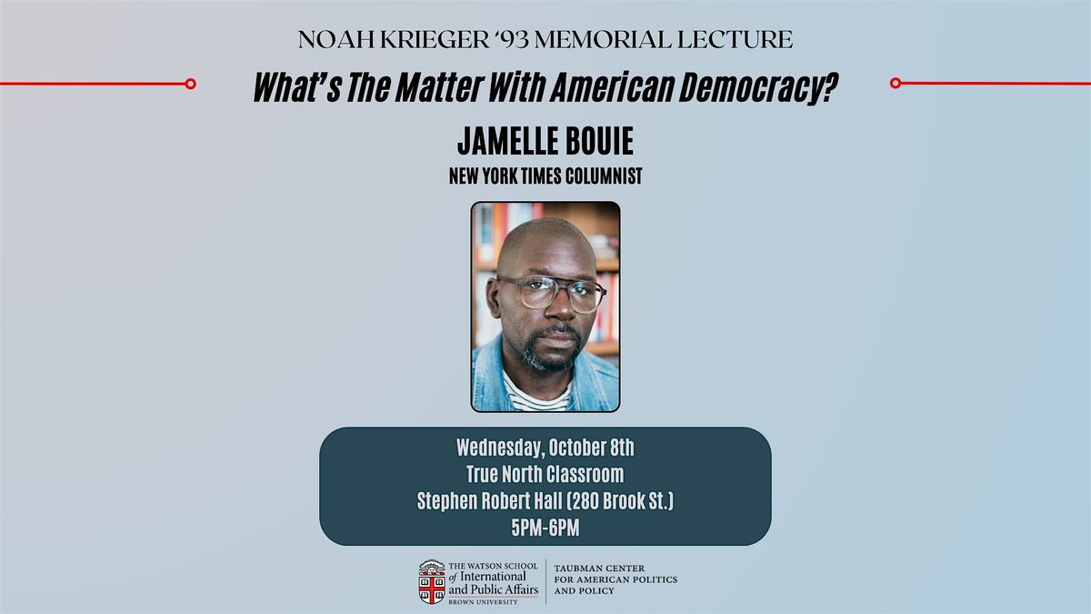"What's The Matter With American Democracy?" featuring Jamelle Bouie