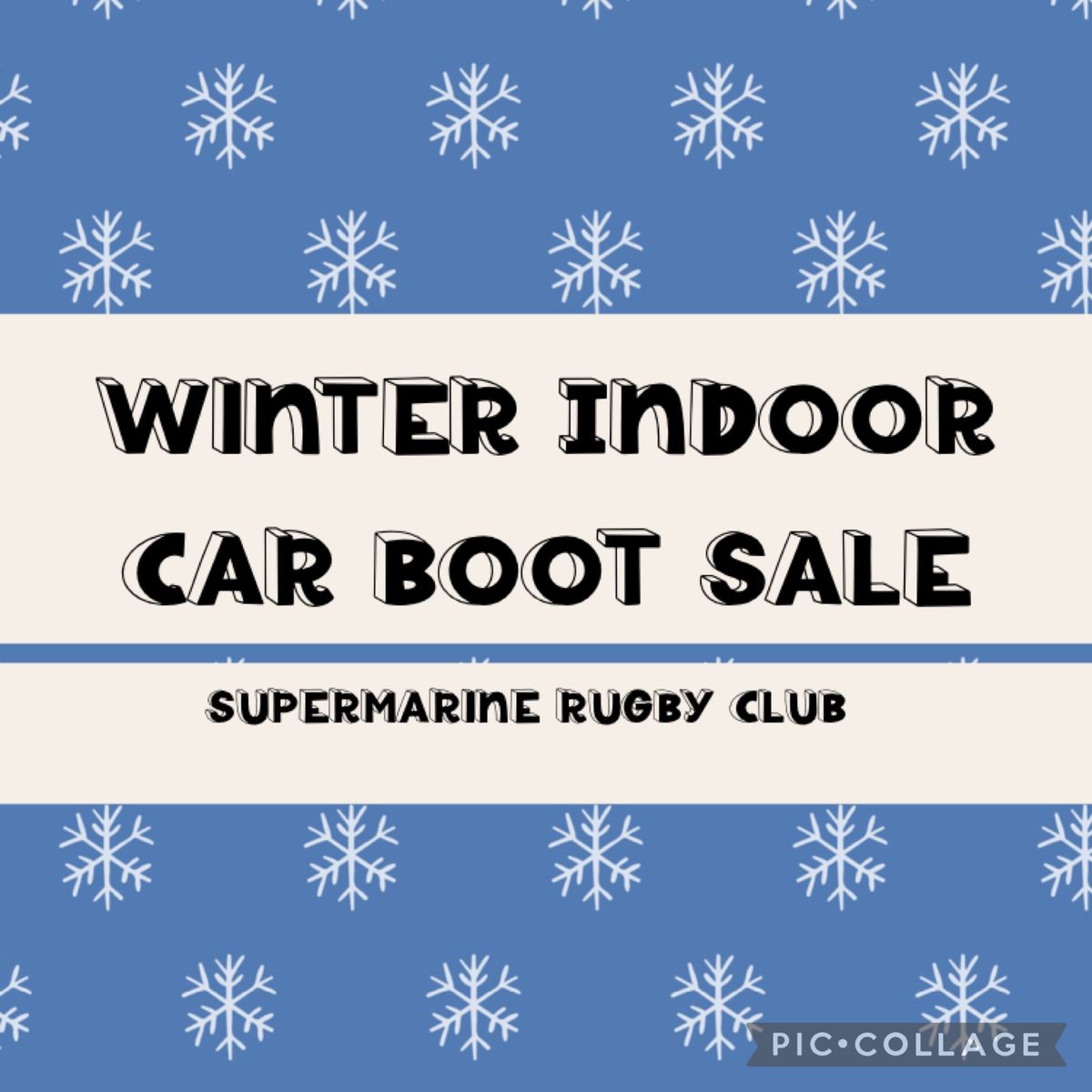 Winter Indoor Car Boot Sale \u267b\ufe0f