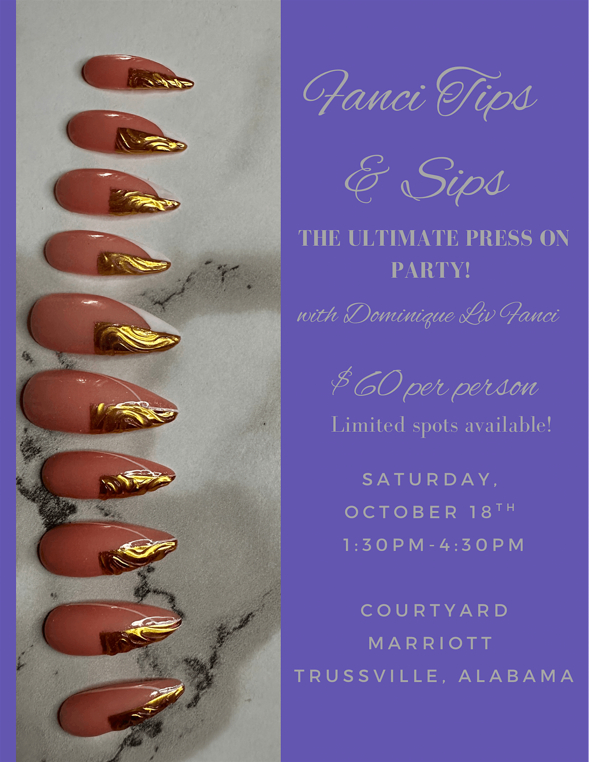 Fanci Tips & Sips: The Ultimate Press On Party!