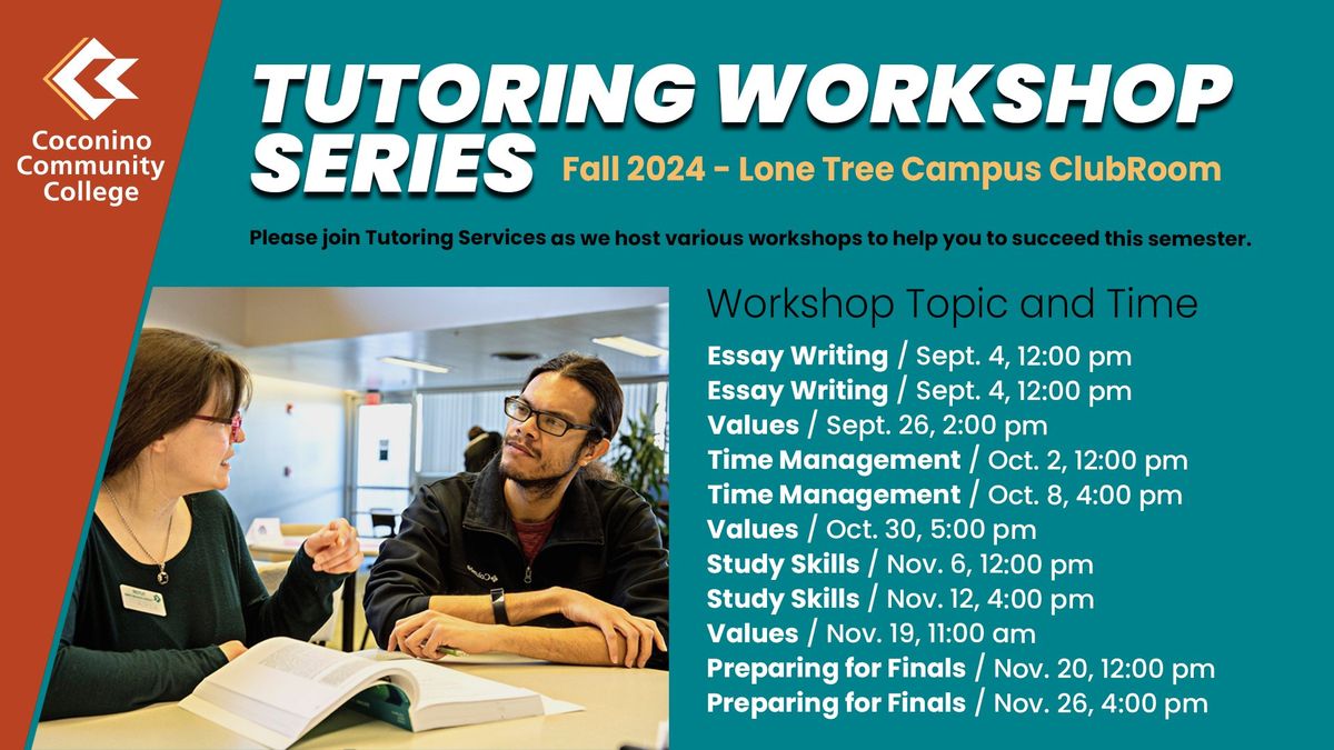 Tutoring Workshop: Preparing for Finals 