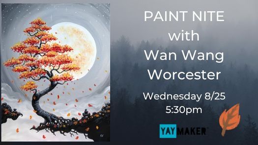 Paint Harvest Moon Bonsai Wan Wang Restaurant Worcester 25 August 21