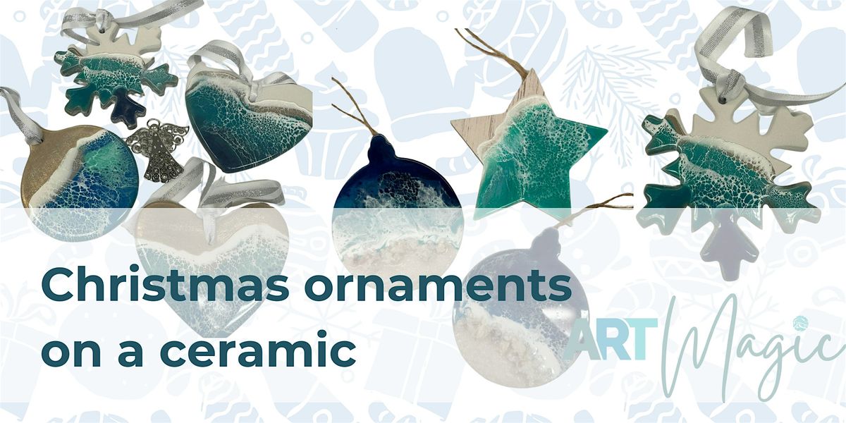 Gorgeous Ocean Resin Art Workshop- Christmas ornaments on a ceramic |O'Side