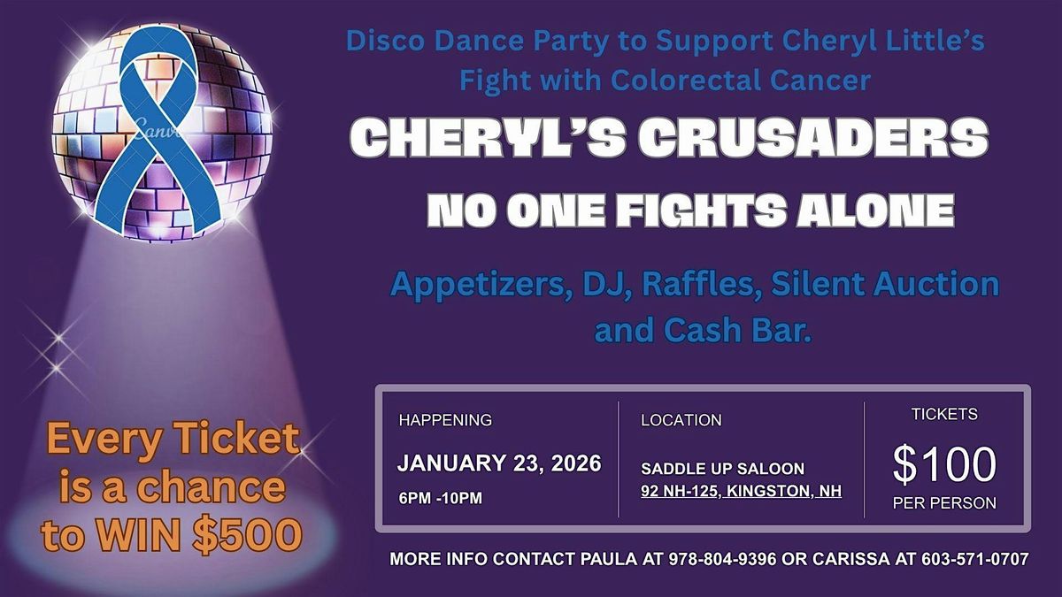 Disco Dance Party To Support Cheryl Little's Fight With Colorectal Cancer