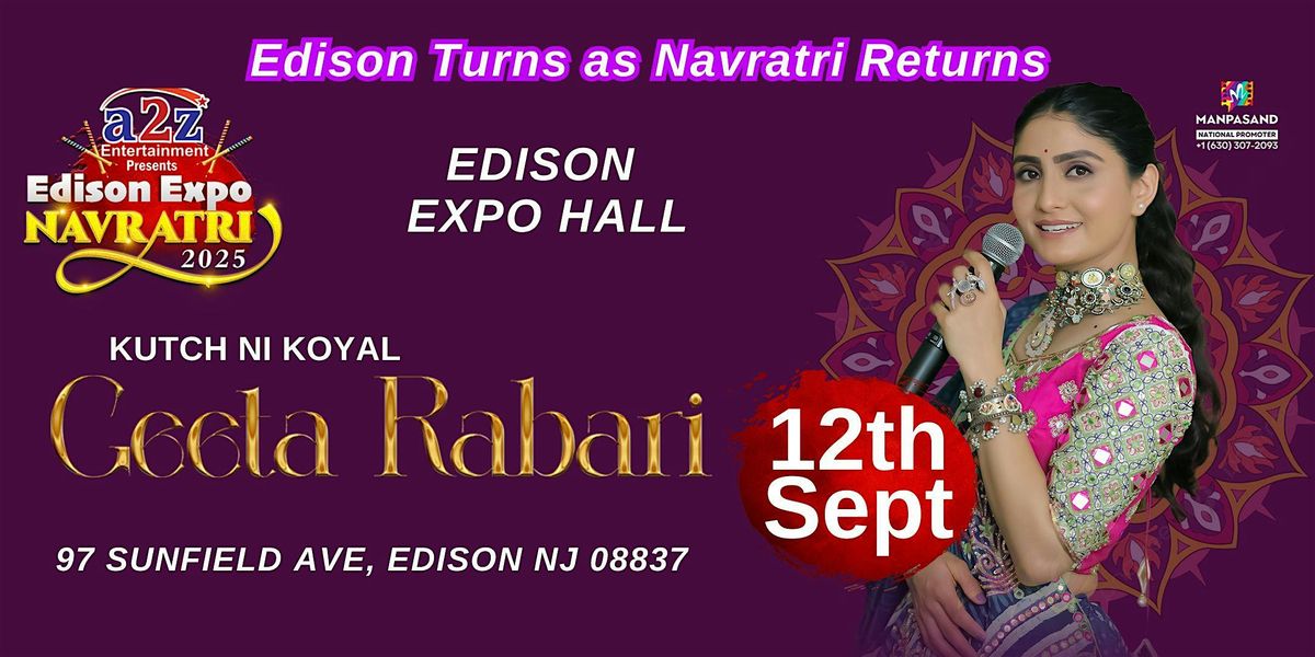 Geeta  Rabari  LIVE PERFORMANCE @ EDISON EXPO NEW JERSEY