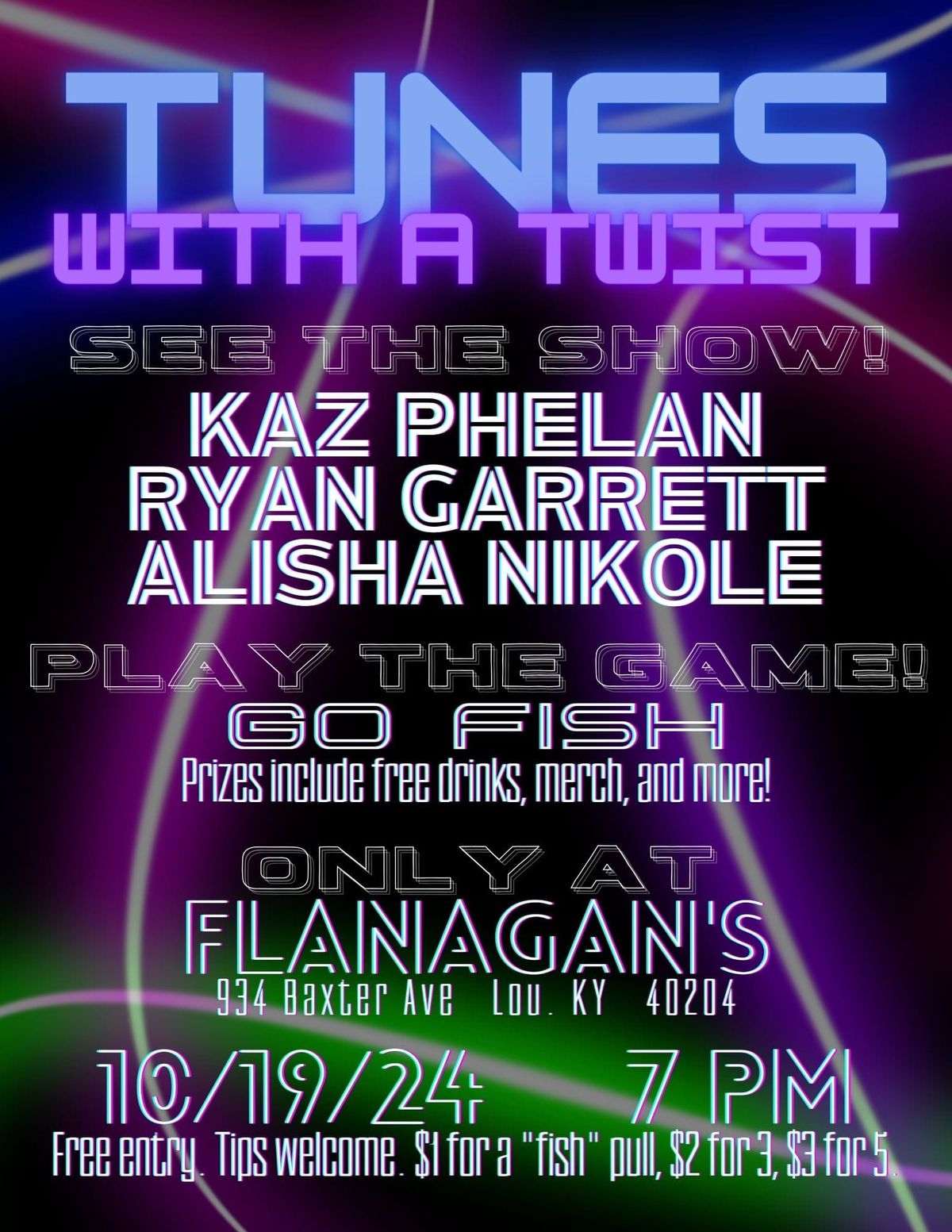 Tunes with a Twist: Go Fish @ Flanagan's