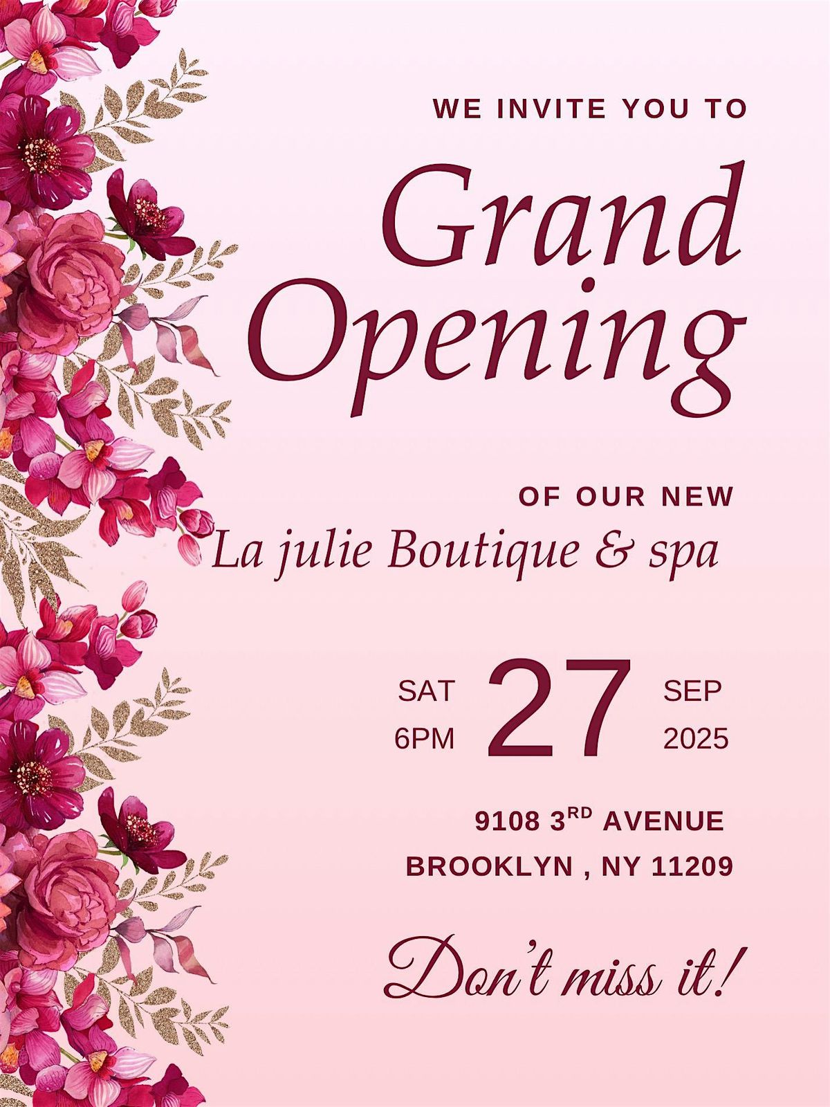 Grand opening event