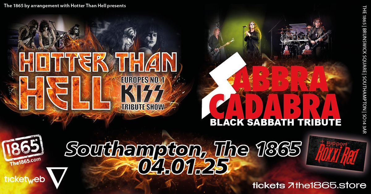 Hotter Than Hell + Sabbra Cadabra + Roxxi Red at The 1865!