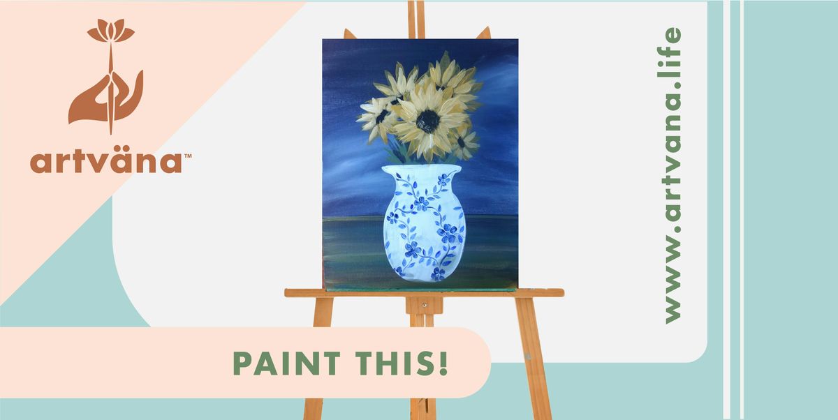Artvana Paint & Sip class at Bertoglios Pizza in Yelm September 2025