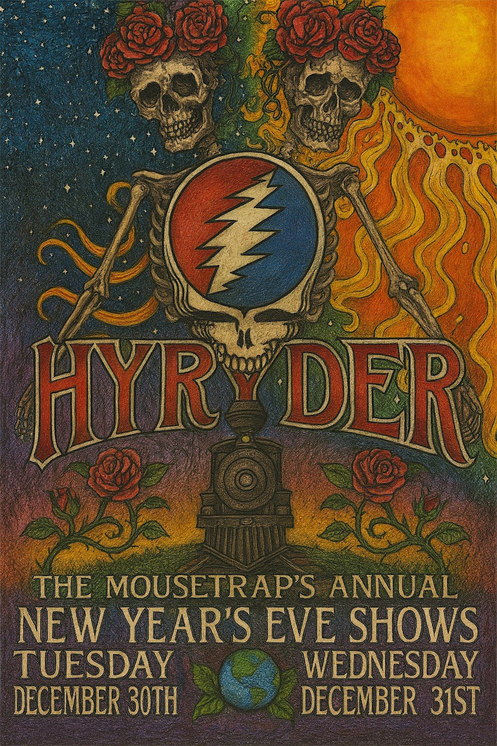 Hyryder Grateful New Year at The Mousetrap 25-26