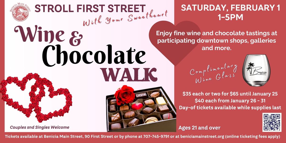 Benicia Wine & Chocolate Walk 2025