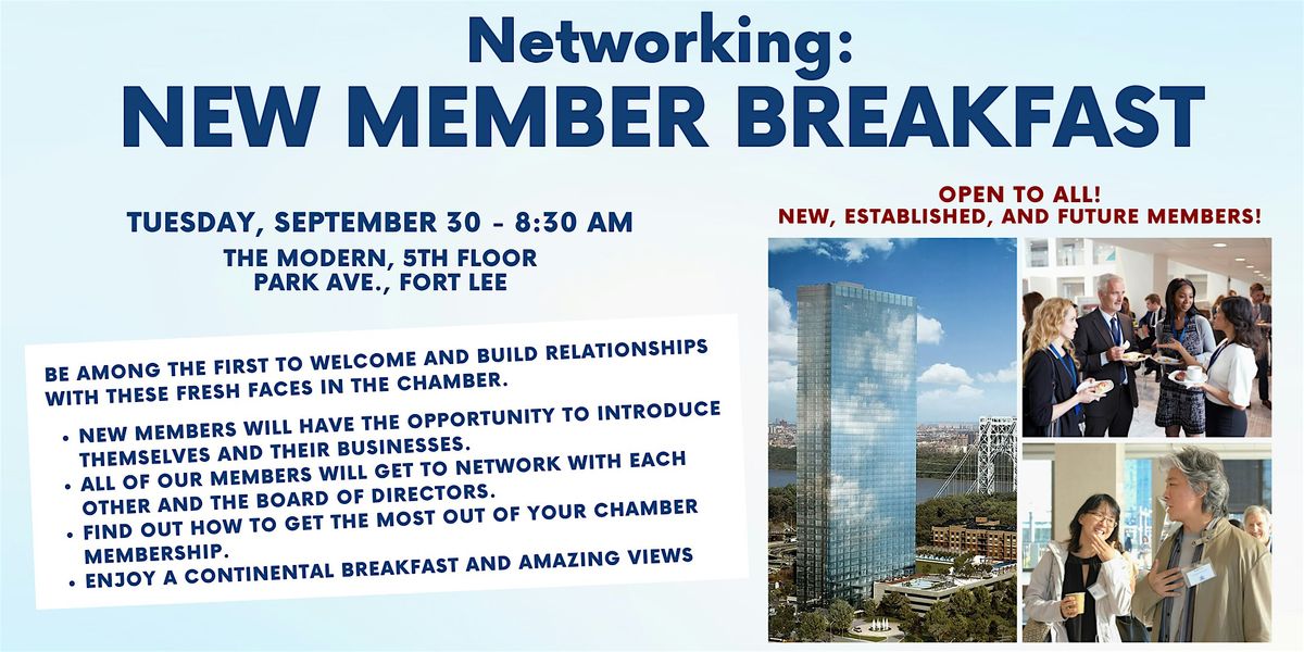 NETWORKING: New Member Breakfast