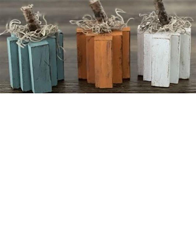 Wooden Block Pumpkins!