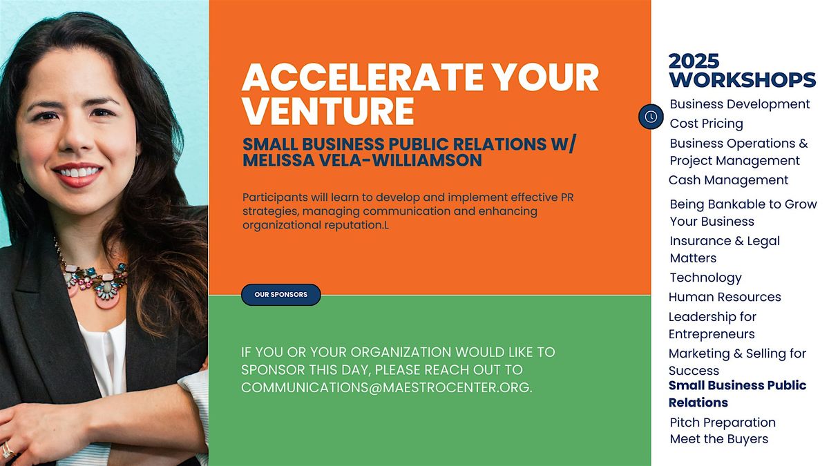 Small Business Public Relations w\/  Melissa Vela-Williamson