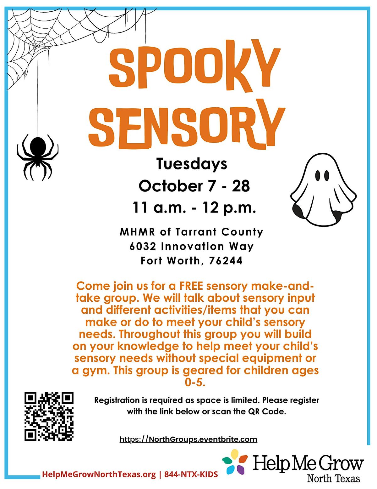 Face to Face Spooky Sensory Make and Take - North Center
