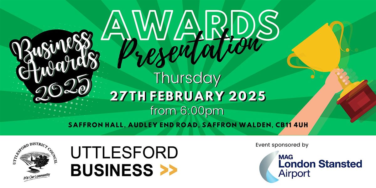 Uttlesford Business Awards Ceremony 2025