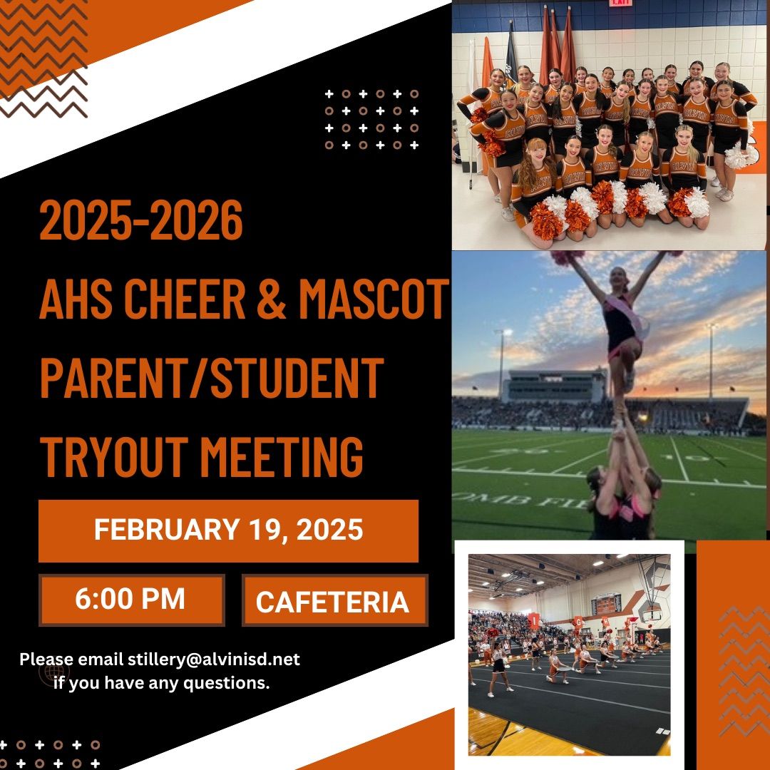 2025-2026 AHS Cheer and Mascot Tryout Meeting 