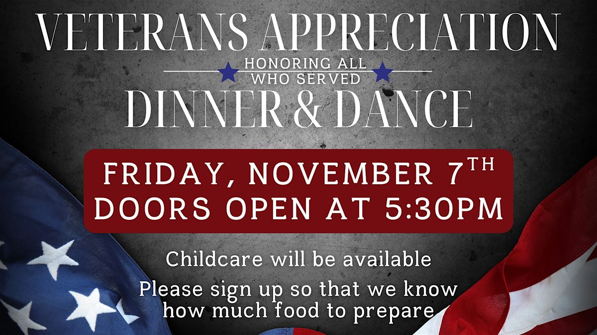 Veterans Appreciation Dinner and Dance