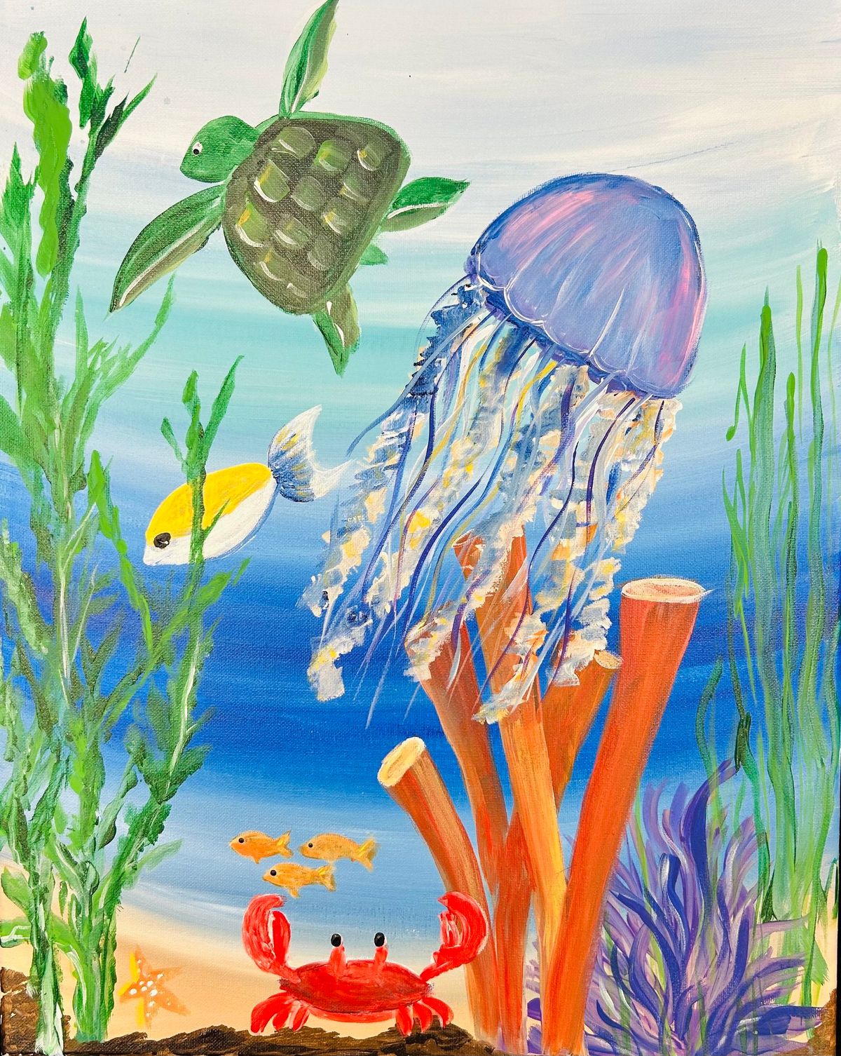 "Dive into Art" Under the Sea Painting Class (Ages 7-10)