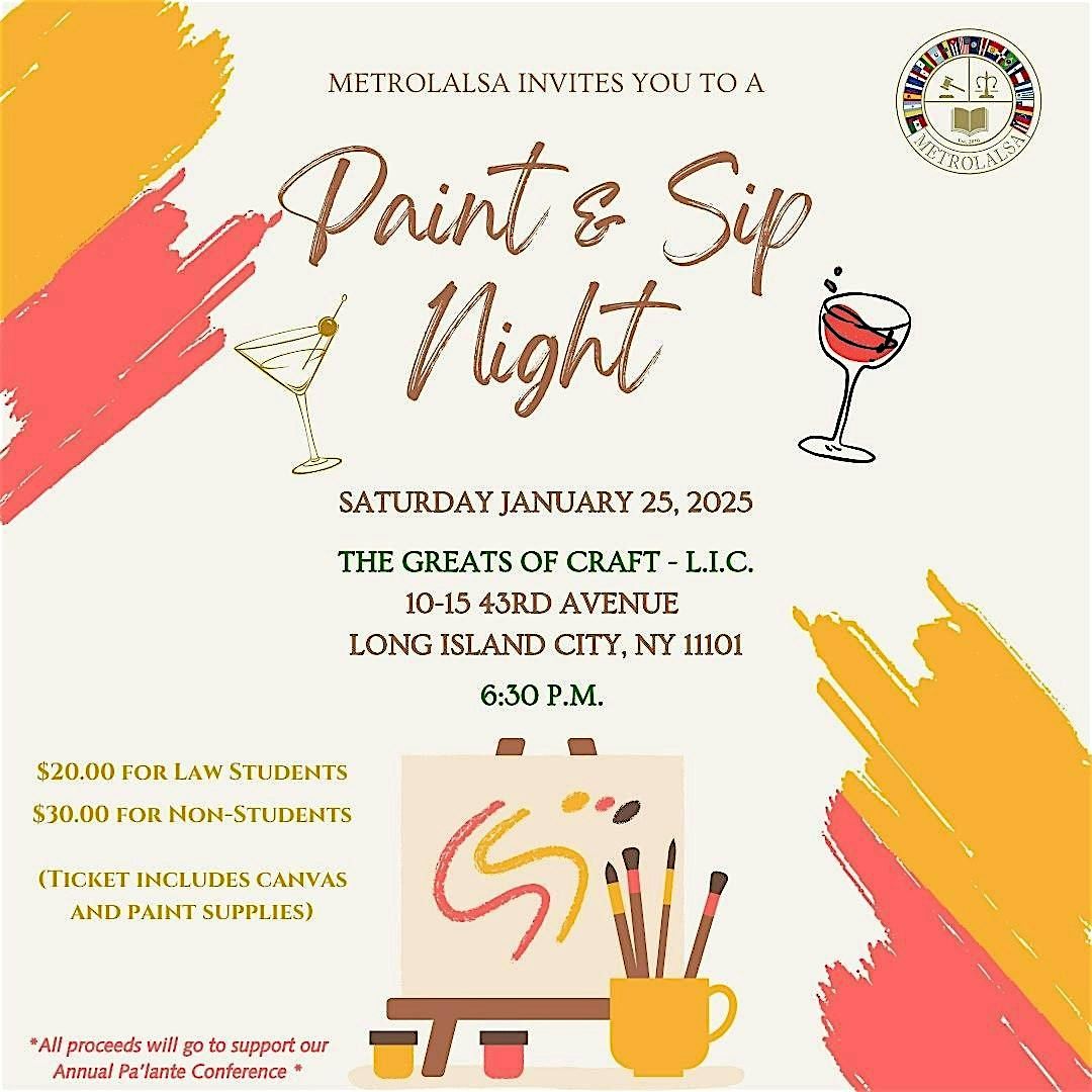 MetroLALSA Paint & Sip Night