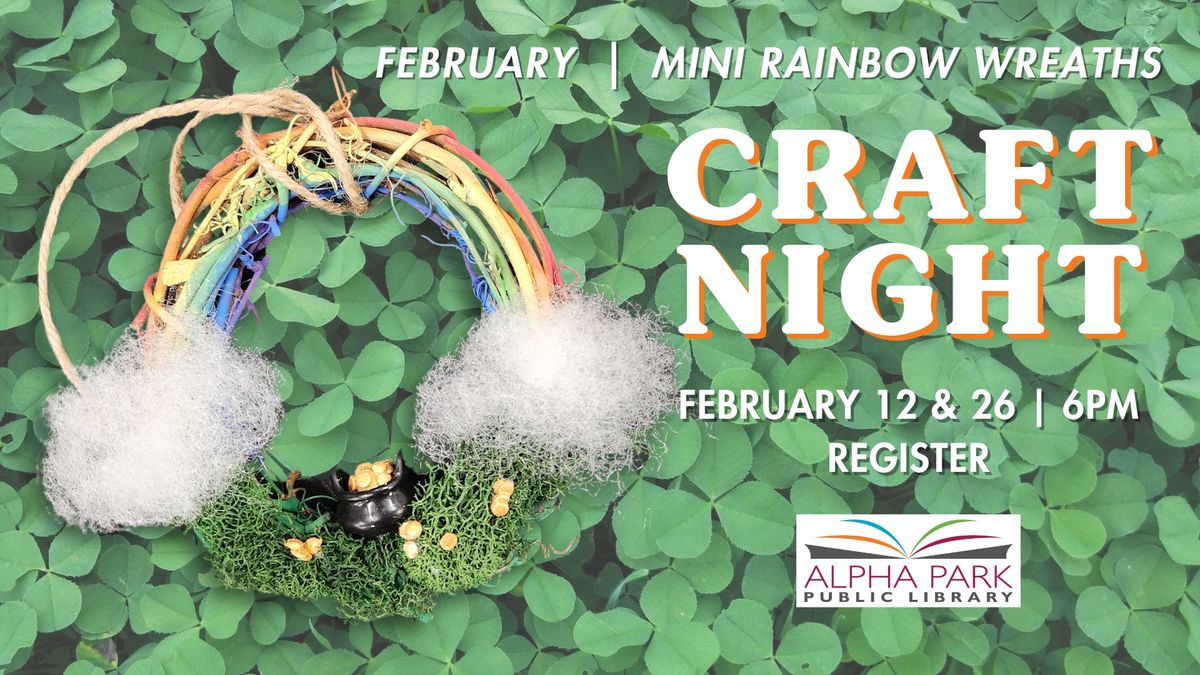 Craft Night: Mini Rainbow Wreaths