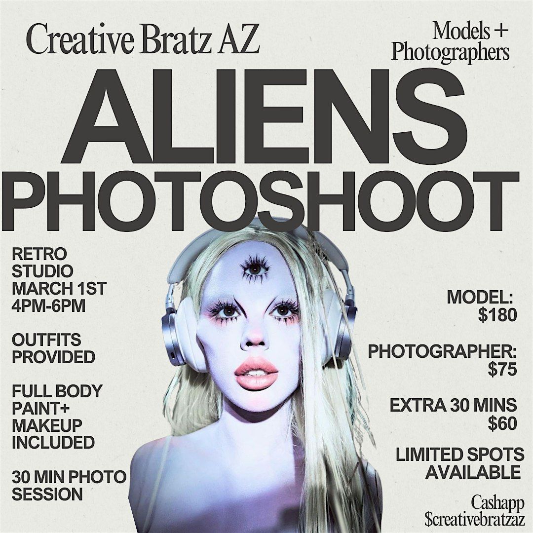 Alien photo shoot