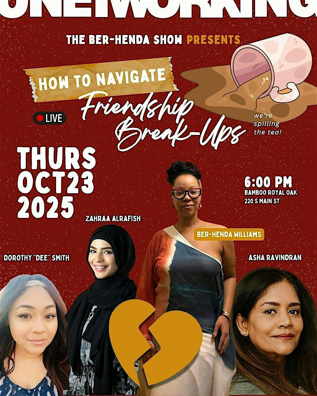 How to Navigate Friendship Breakups - Live Taping with Zahraa Alrafish, Do