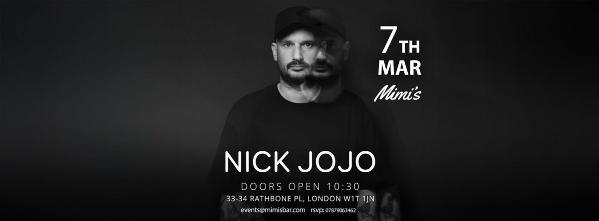 Nick Jojo at Mimi's - Friday 7th of March!