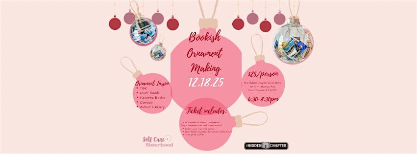 Bookish Ornament Making 2.0
