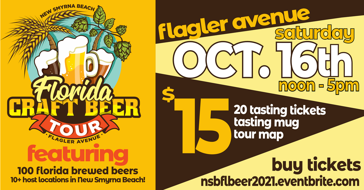 New Smyrna Beach Florida Craft Beer Tour Flagler Avenue New Smyrna Beach 16 October 21