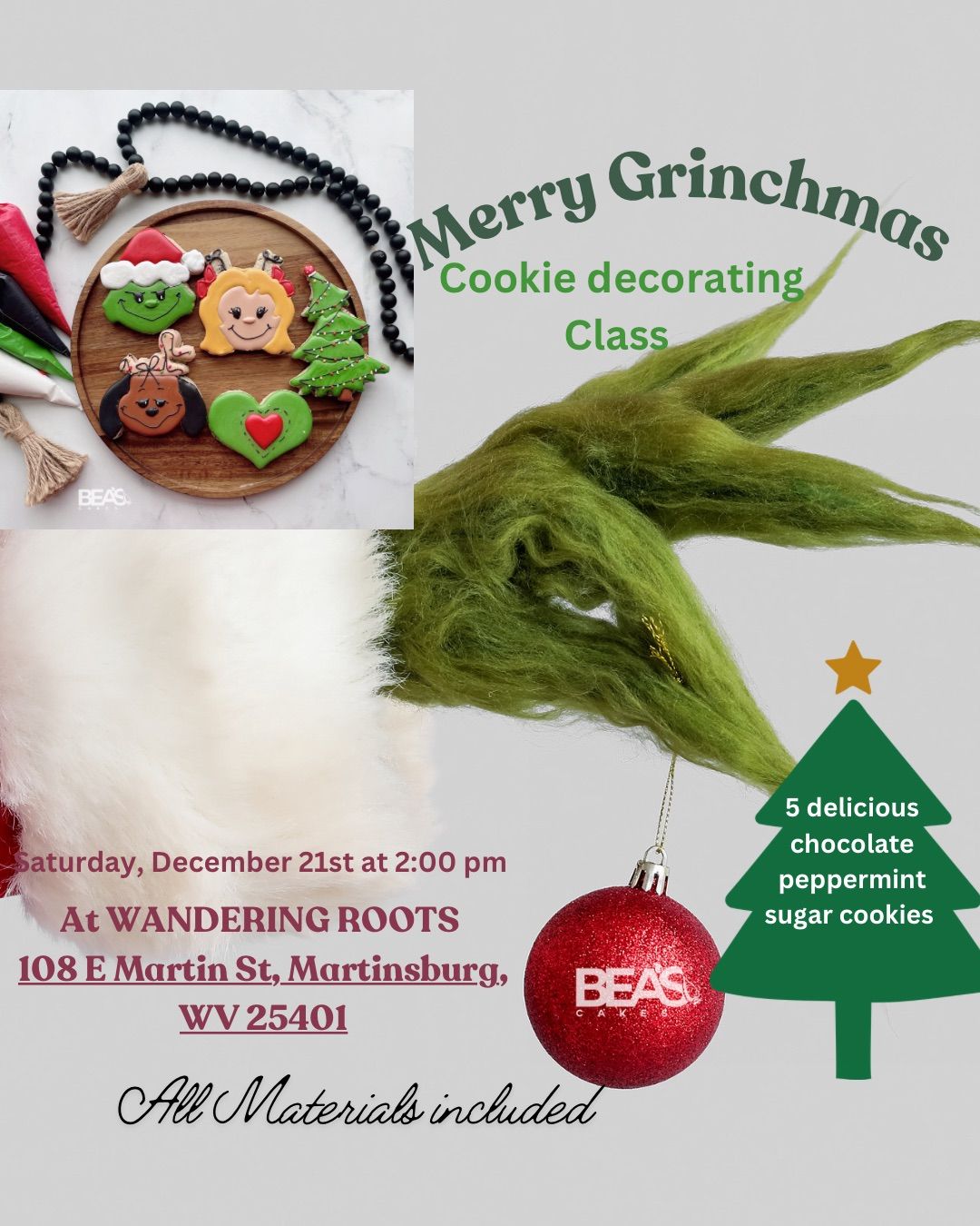 Merry Grinchmas Cookie Decorating Class