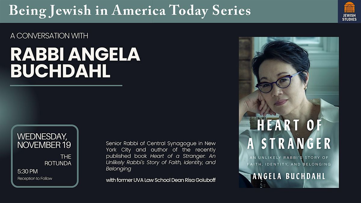 A Conversation with Rabbi Angela Buchdahl