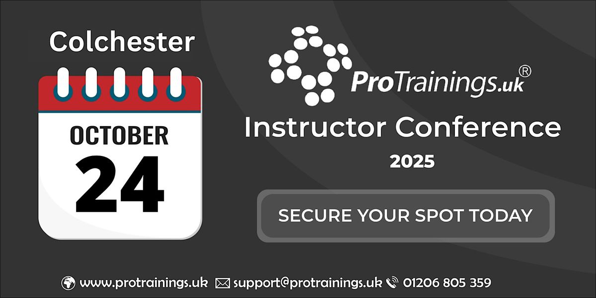 ProTrainings Colchester Conference - October 24th 2025