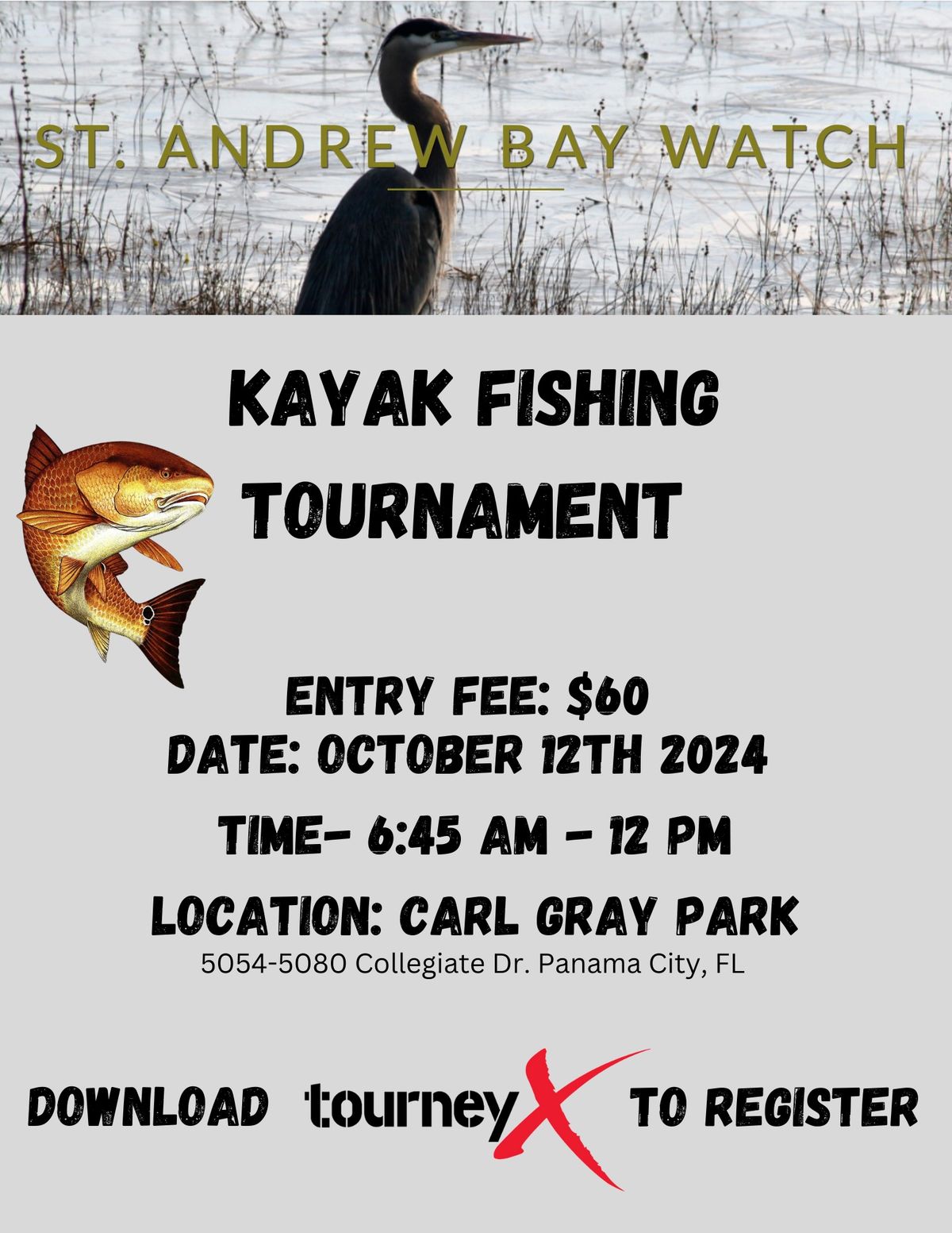 Saint Andrews Bay Watch Kayak Fishing Tournament 