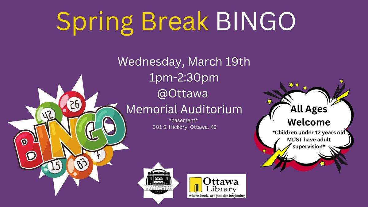 Spring Break BINGO @OMA