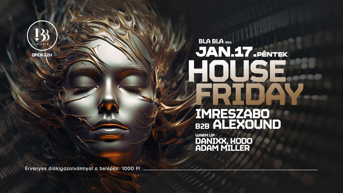 BLA BLA X HOUSE FRIDAY 01.17.  \/\/  ALEXOUND B2B IMRESZABO