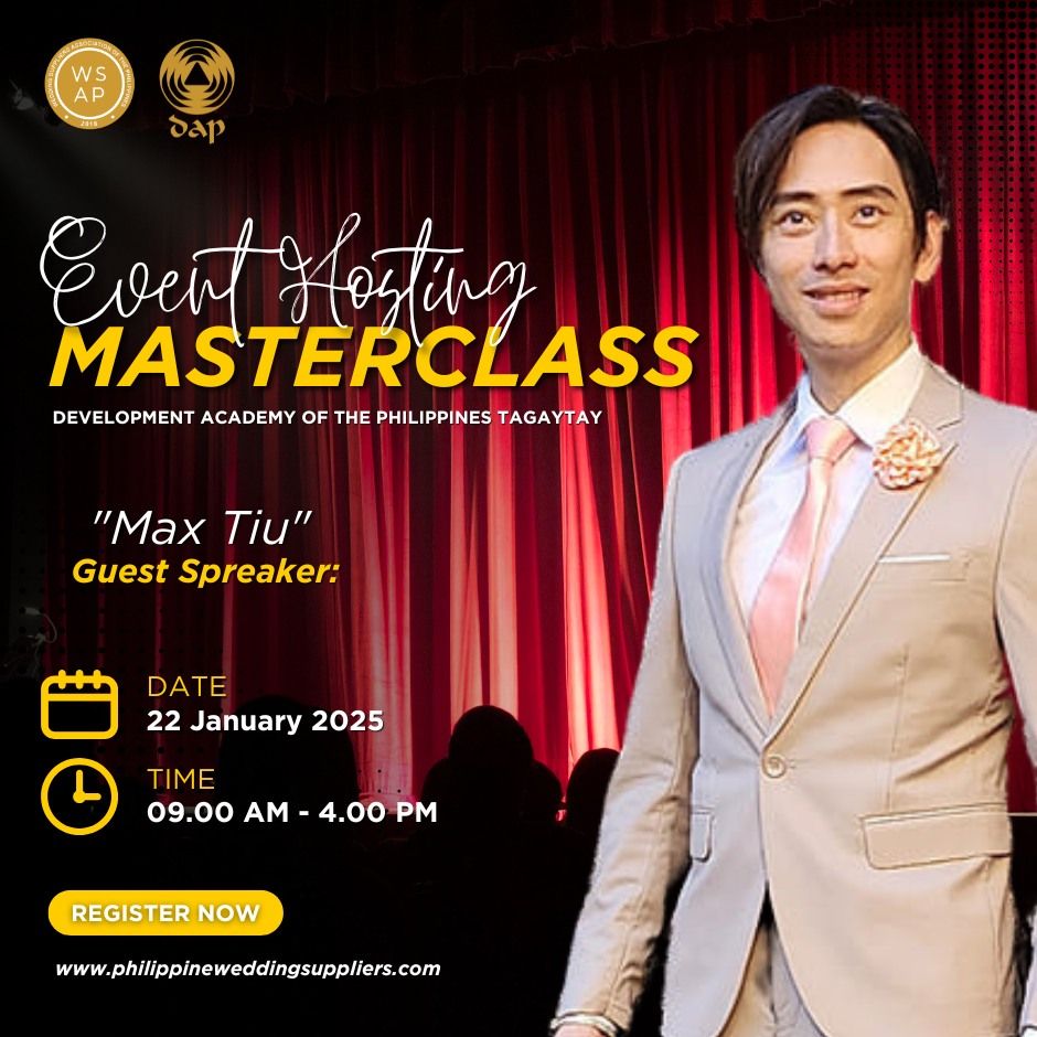 Event Hosting Masterclass with MaxTiu