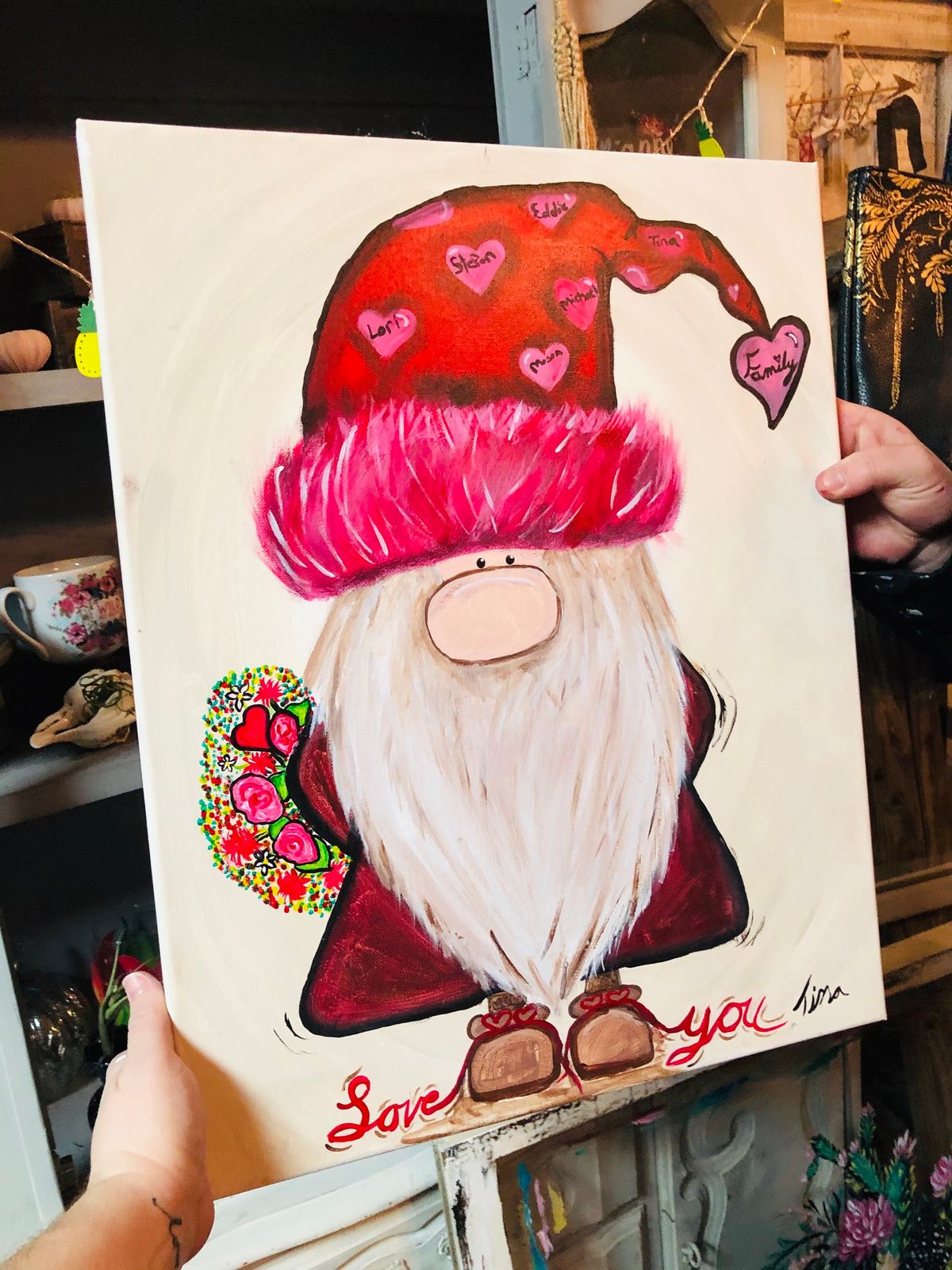 Sweetheart Gnome Paint & Sip at Sidelines Sports Bar