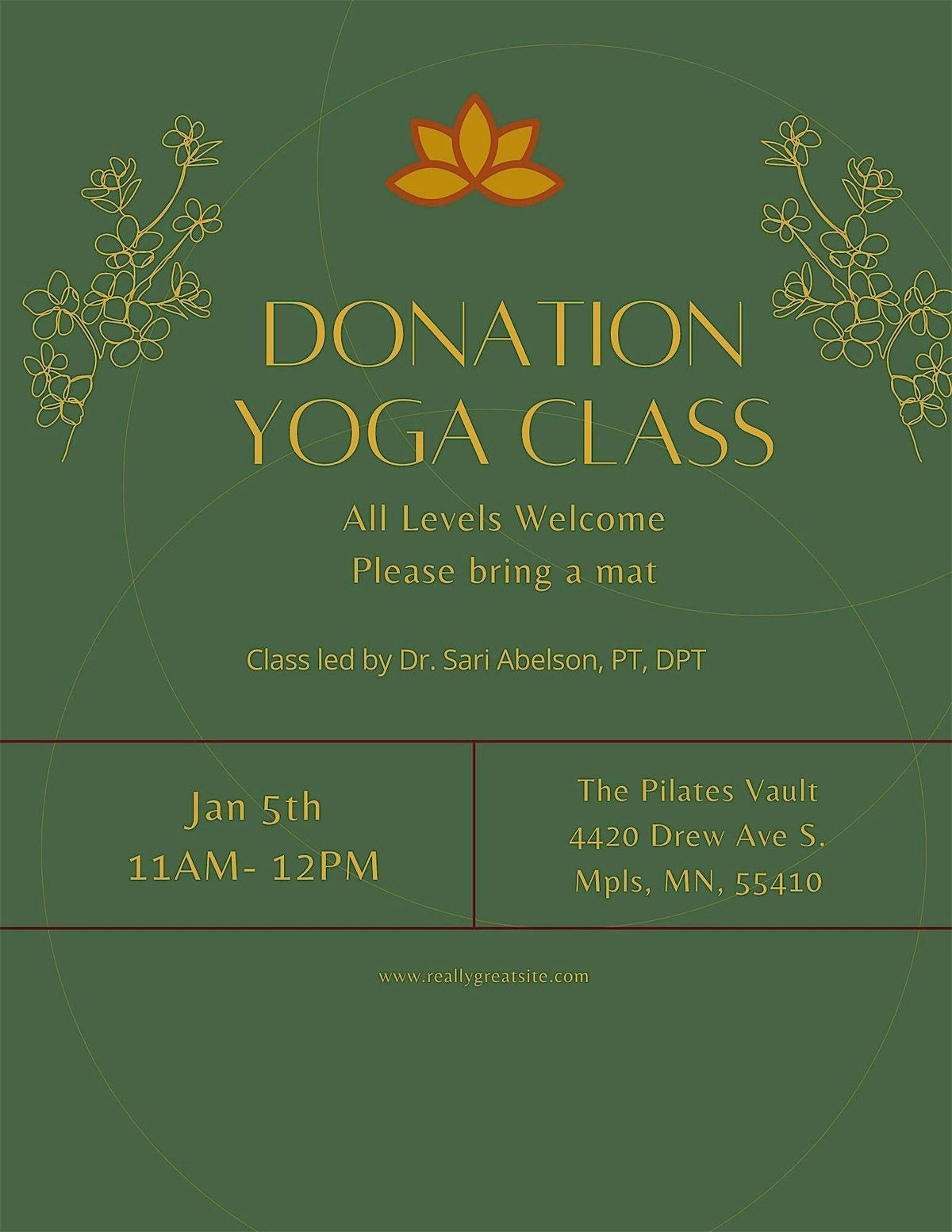 Donation Yoga Class