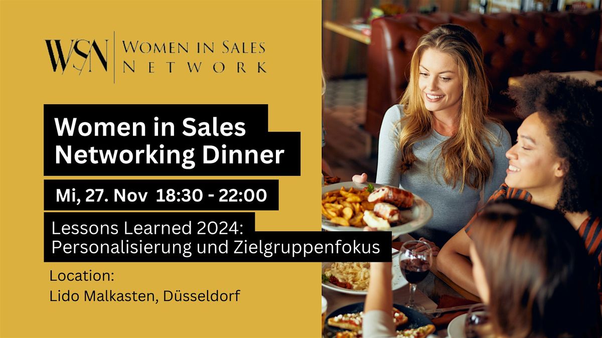 Networking Dinner  f\u00fcr Women in Sales