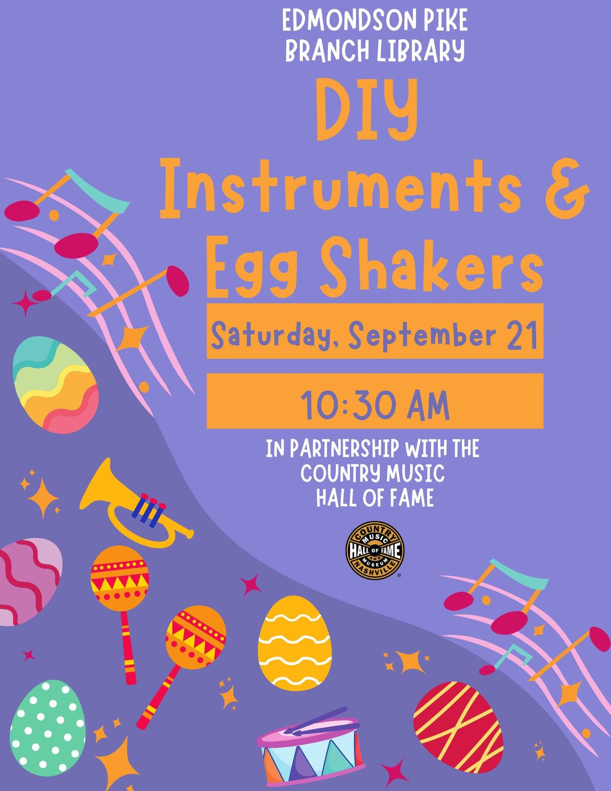 Country Music Hall of Fame: DIY Instruments & Egg Shakers