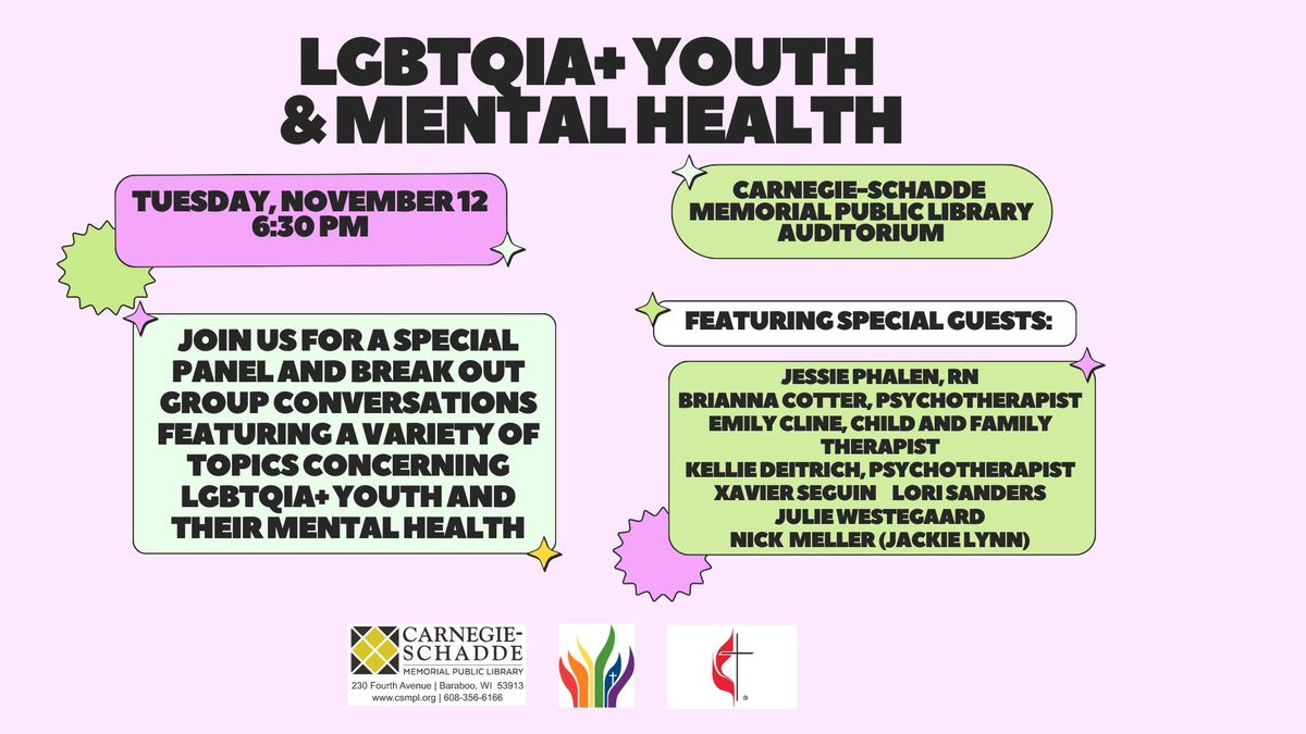 LGBTQIA+ Youth & Mental Health in partnership with UMC 