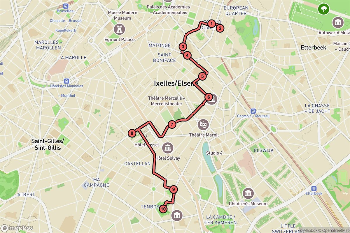 Ixelles Audio Tour: Art, Architecture & Parliament in Charming Elsene