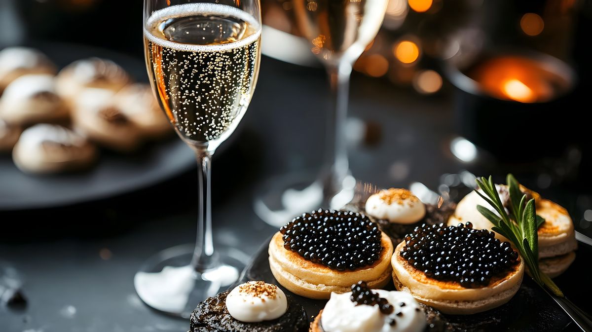 Champagne & Caviar Tasting at Europa Village