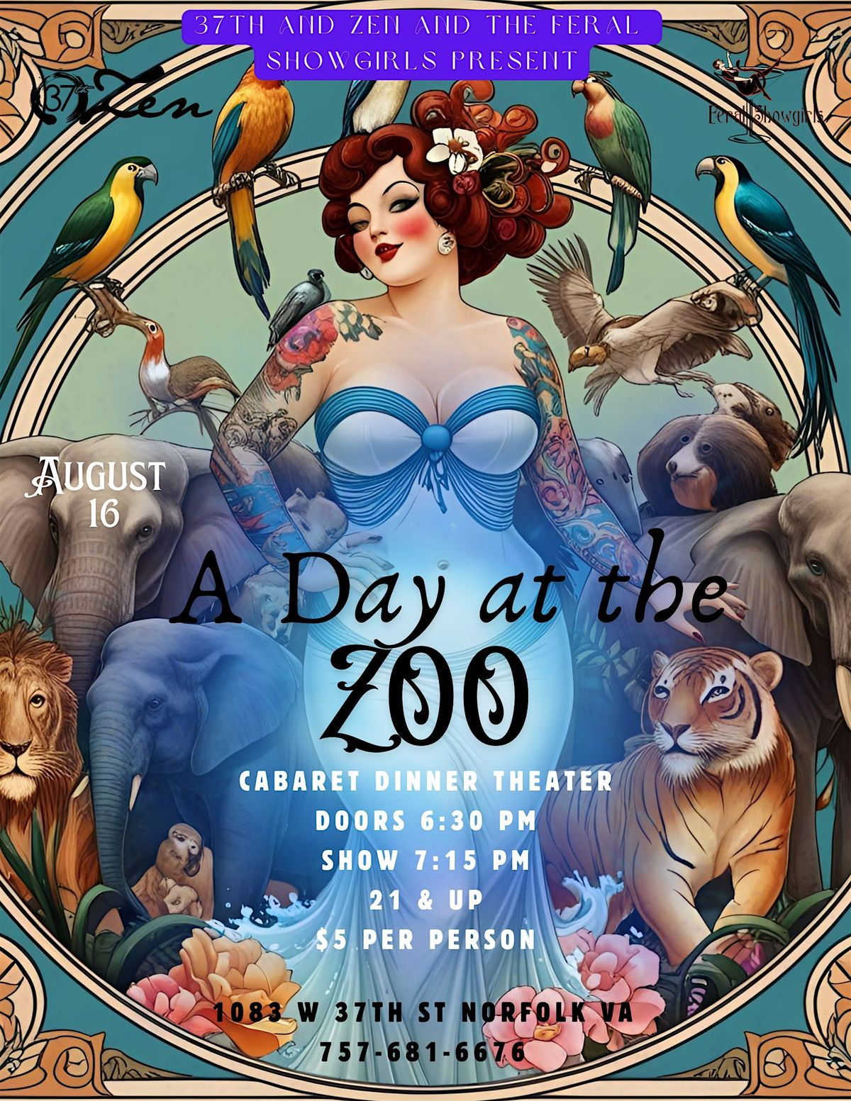 Cabaret Dinner Theater: A Day at the Zoo Edition!