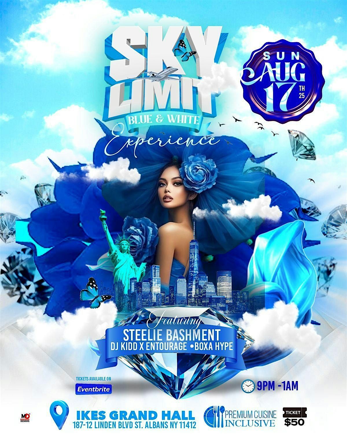 Sky Limit Blue And White Experience