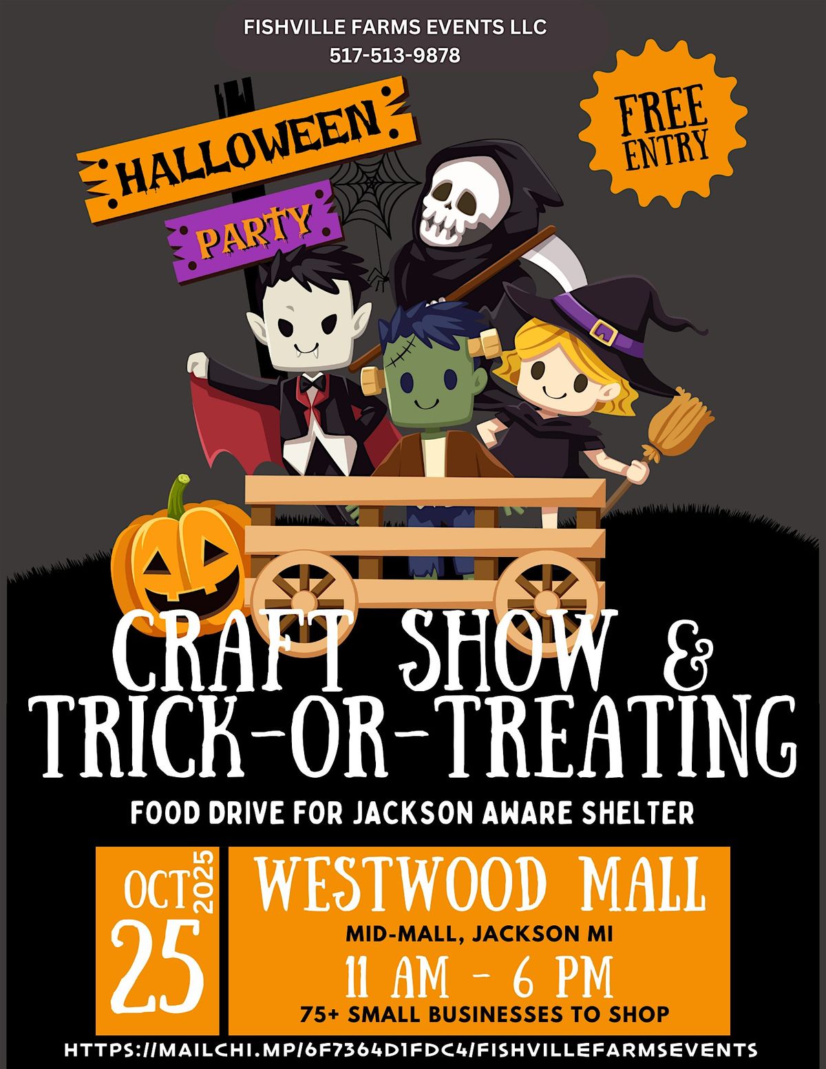 HALLOWEEN CRAFT SHOW SHOPPING EVENT & FREE INDOOR TRICK-OR-TREATING!