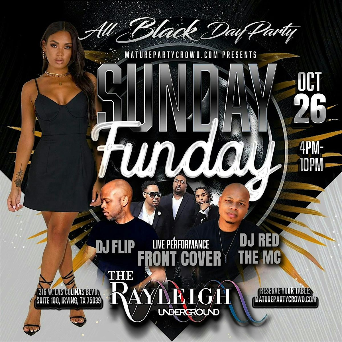 SUNDAY FUNDAY @ Rayleigh Underground - All Black Day Party!