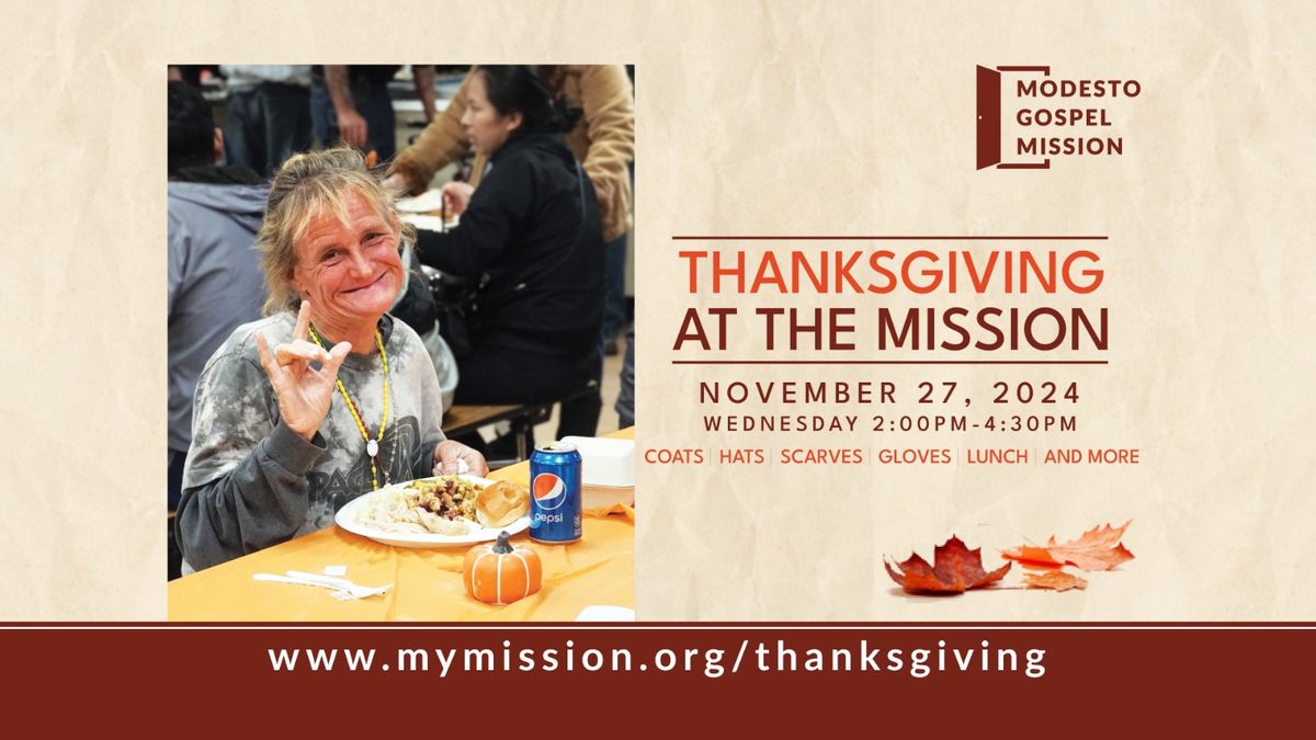 THANKSGIVING AT THE MISSION