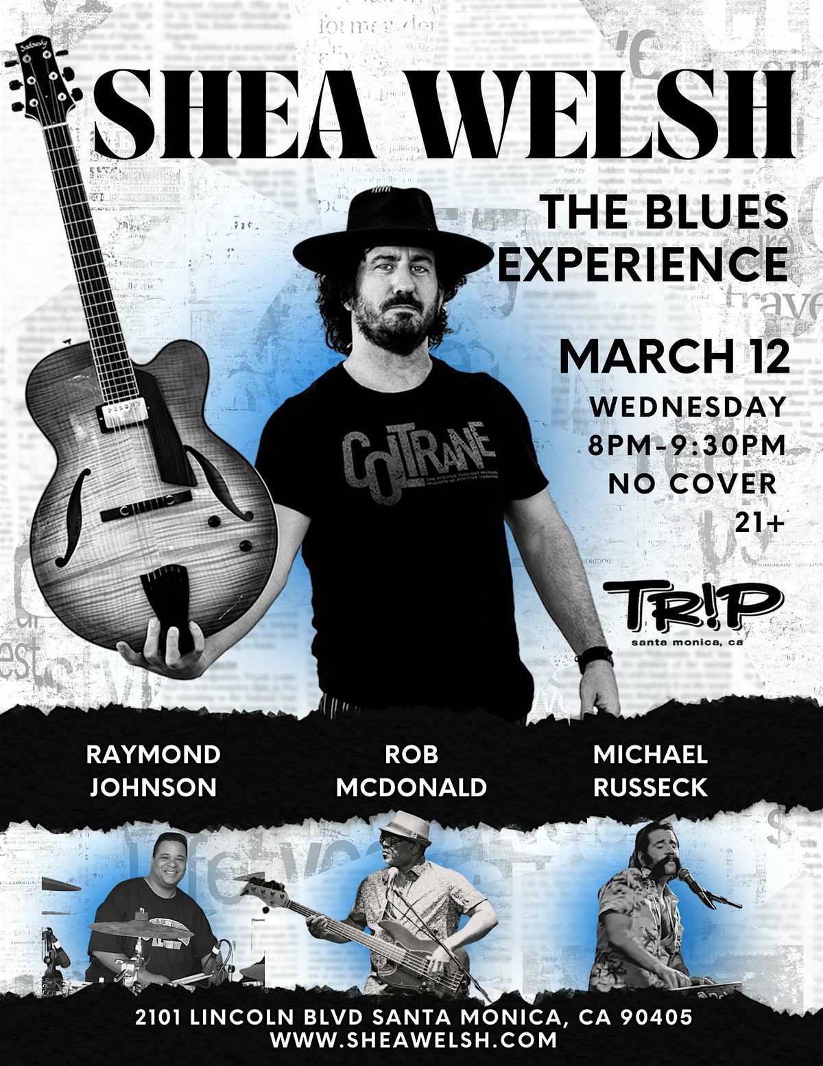 Blues Night @ Trip w\/ Shea Welsh The Blues Experience